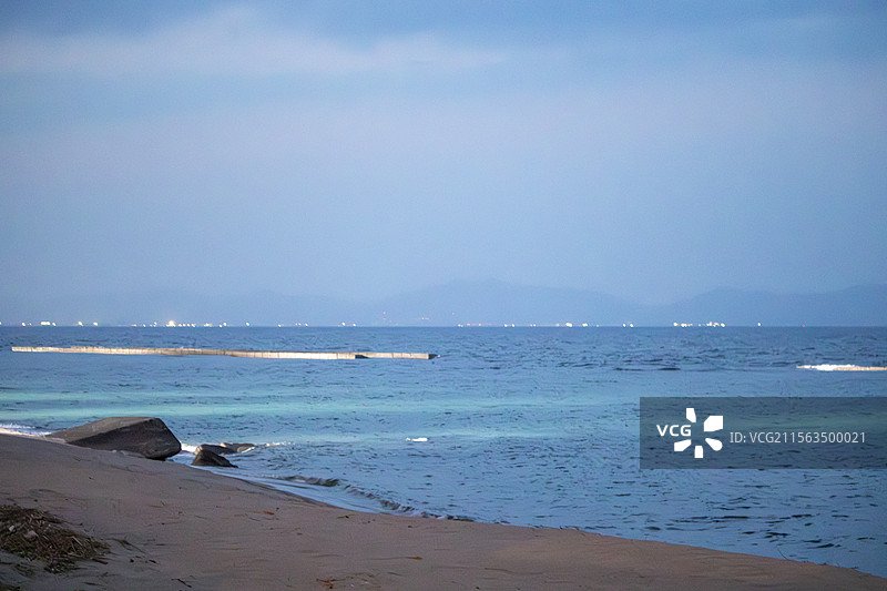 皆生温泉海滩图片素材