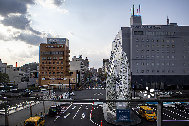 日本鸟取米子城市风光图片素材