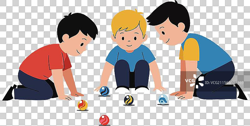 三个孩子在公寓里玩五颜六色的玩具图片素材