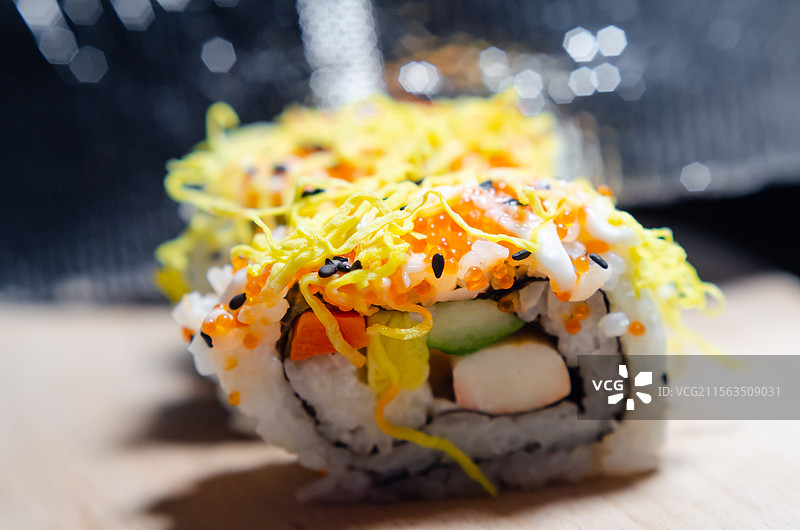 一枚寿司特写图片素材