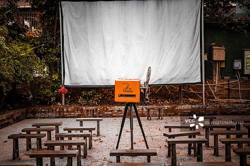 露天电影院图片素材