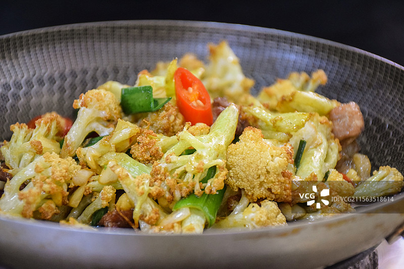 干锅花菜图片素材