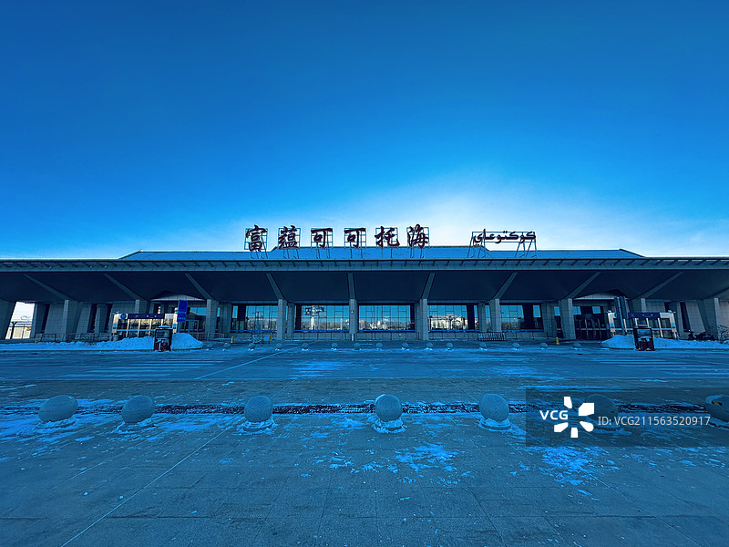 新疆富蕴可可托海机场图片素材
