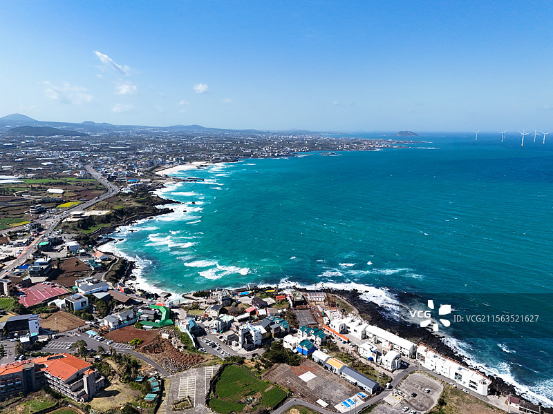 鸟瞰济州·涯月邑图片素材