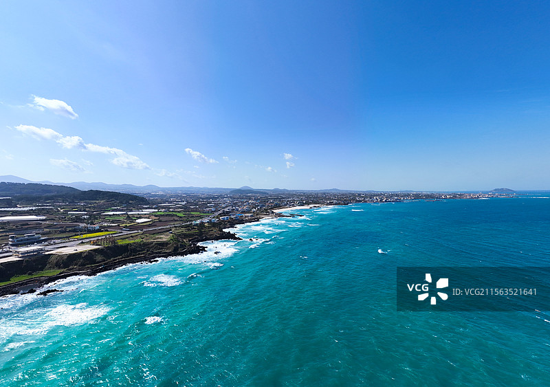 鸟瞰济州·涯月邑图片素材