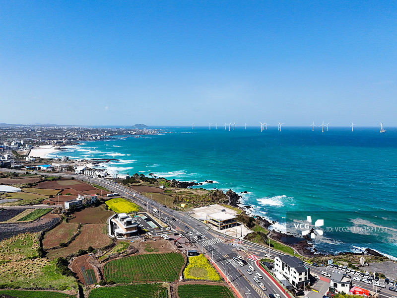 鸟瞰济州·涯月邑图片素材