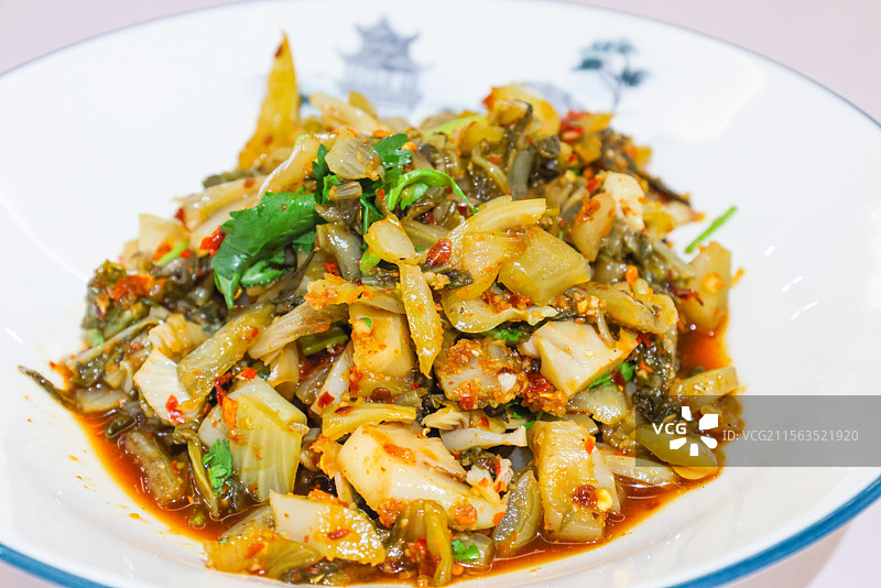 贵州菜豆腐圆子龙须野菜折耳根苗岭酸汤甲鱼和凉拌酸菜组图图片素材