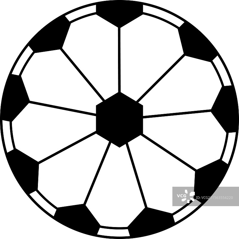 白色背景上的足球图标图片素材