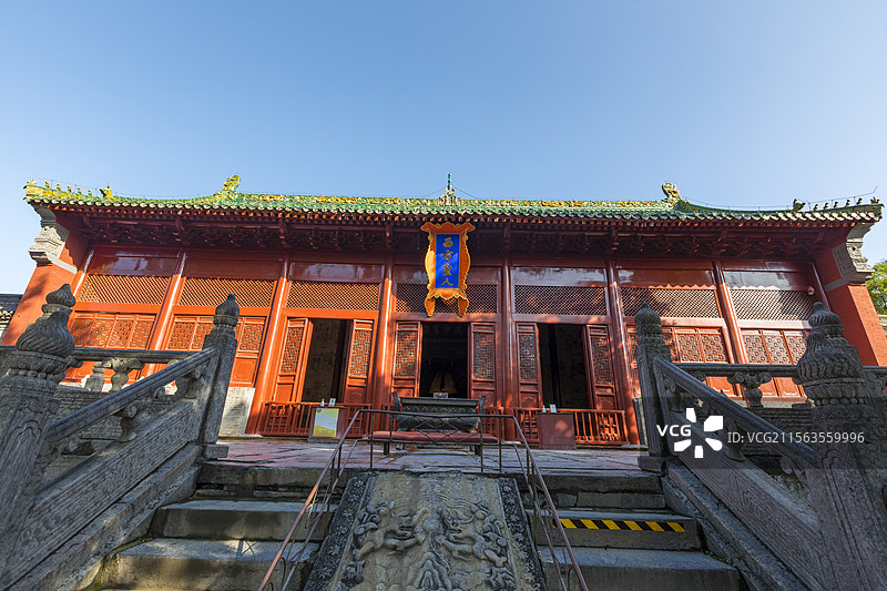 河南省登封嵩山少林寺，西方圣人殿，古代建筑，全国重点文物保护单位图片素材