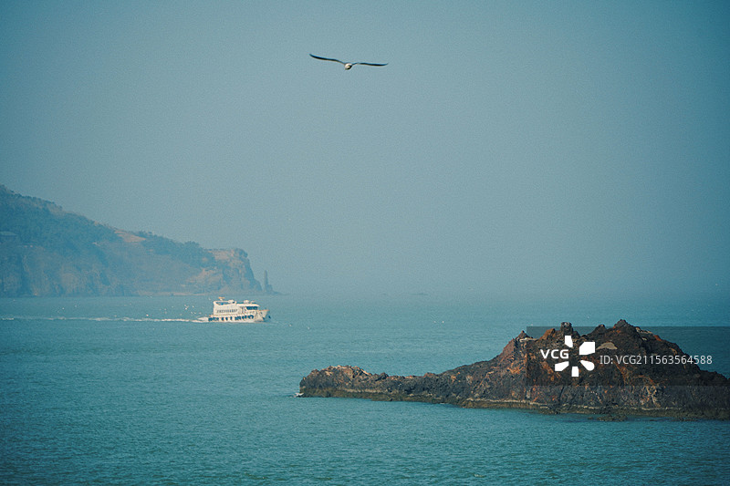 山东威海荣成那香海和鸡鸣岛图片素材