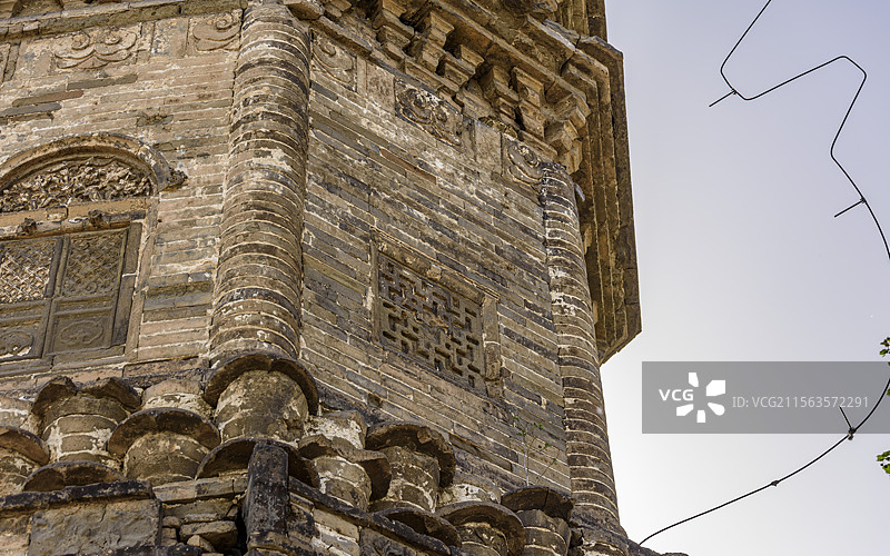 河北省石家庄市元氏县开化寺塔图片素材