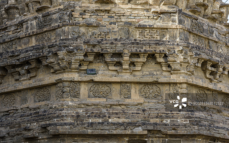 河北省石家庄市元氏县开化寺塔图片素材