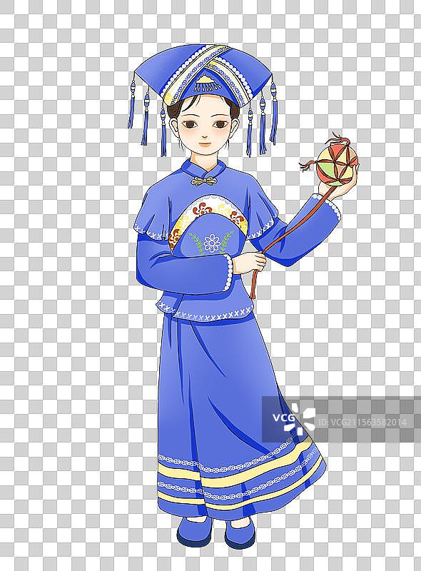 壮族人物素女孩图片素材