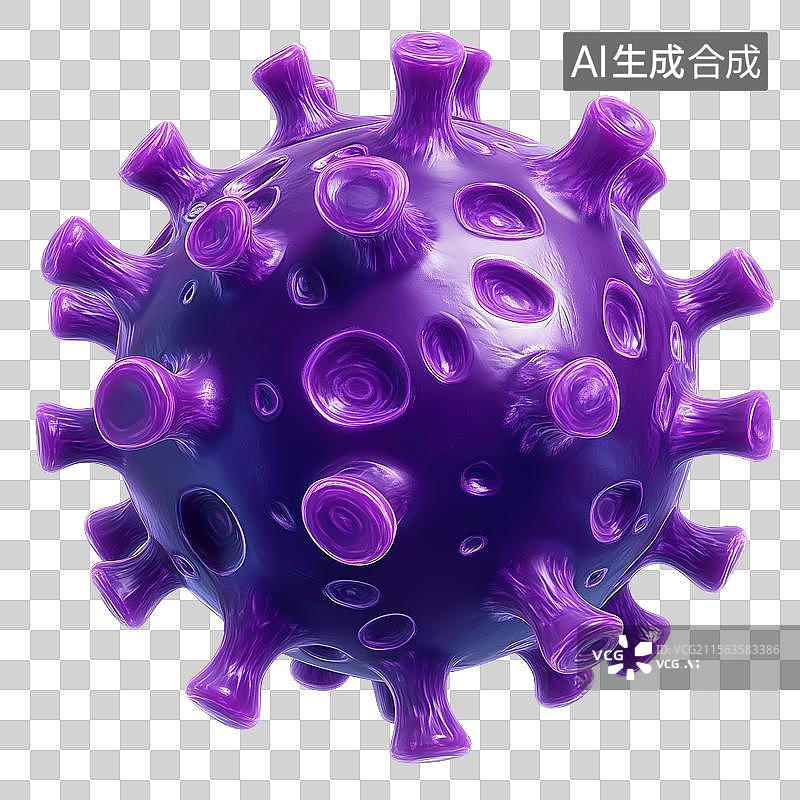 【AI数字艺术】3D卡通抗击疫情医疗主题病毒元素图片素材