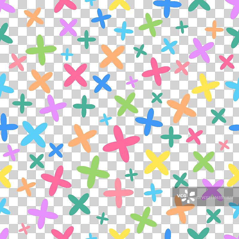 简单多彩的花卉图案图片素材