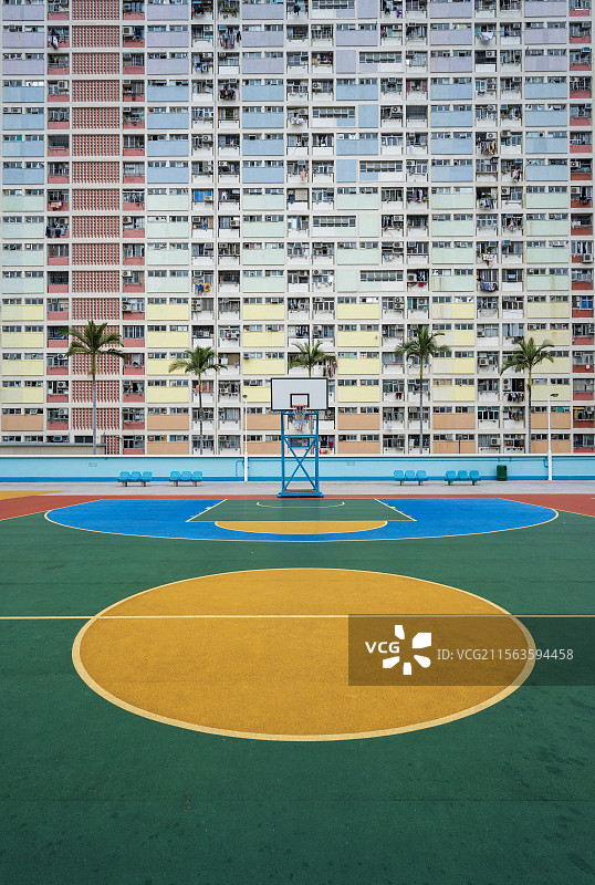 香港彩虹篮球场图片素材