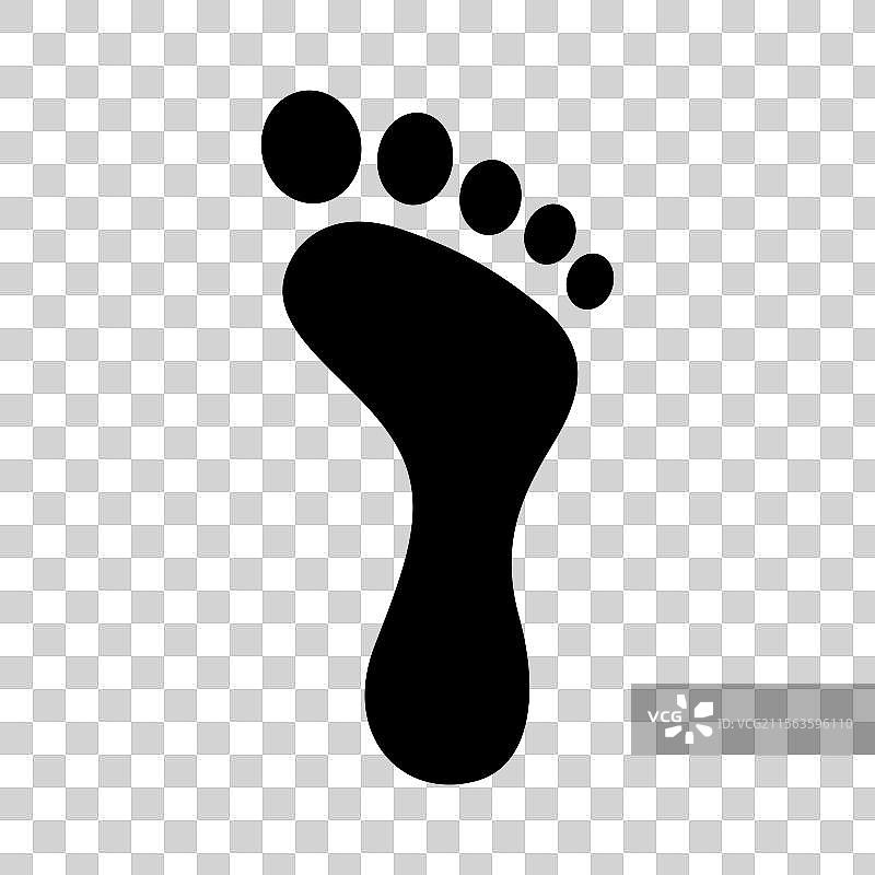 脚印图标 足迹 足印 脚印图片素材