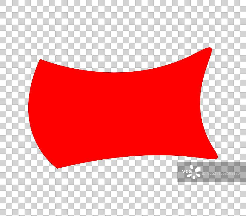 红色标签促销自由形状角落贴纸标签图片素材