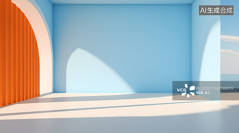 【AI数字艺术】极简主义室内设计图片素材