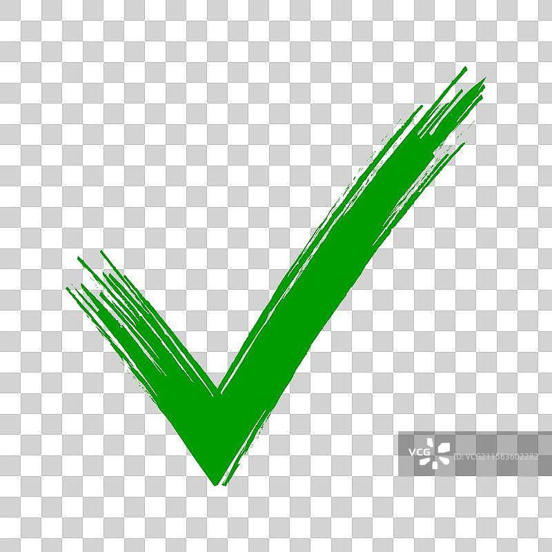 绿色勾选标记正确图标投票图片素材