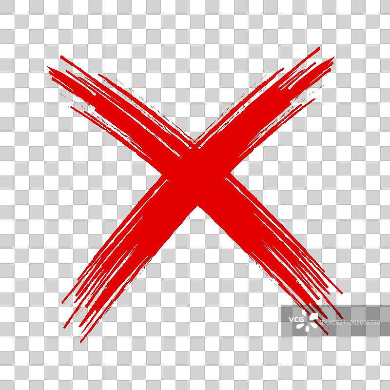 错误标记红色叉号图标图片素材
