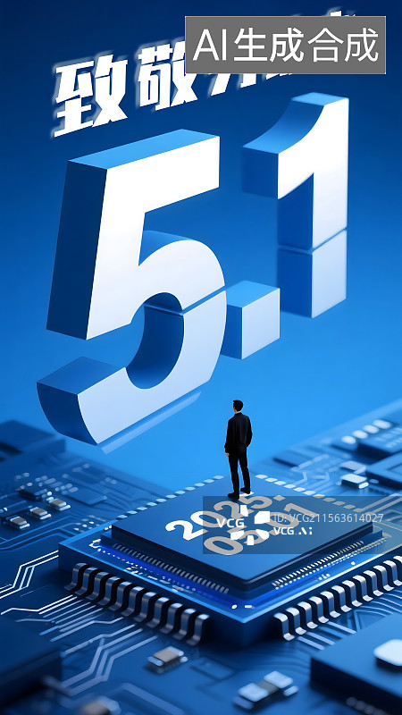 【AI数字艺术】五一劳动节海报图片素材