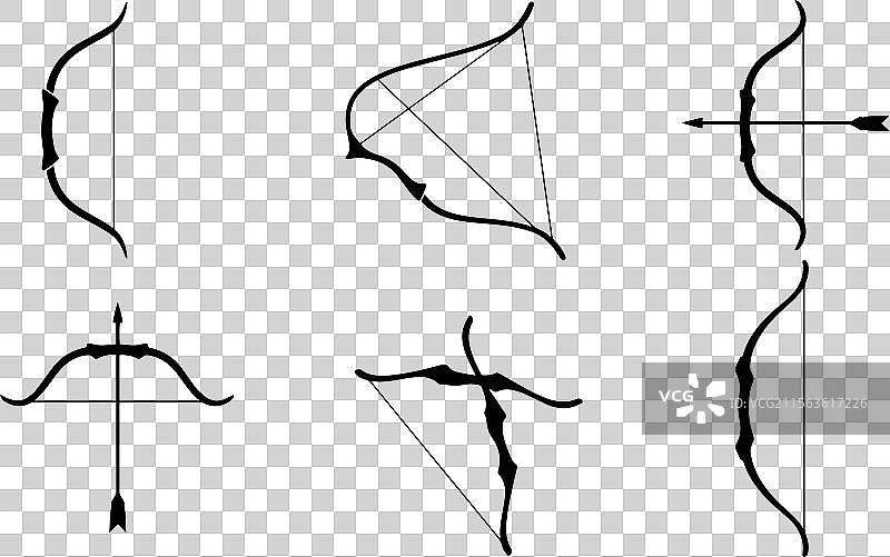 专业射箭弓设计套装图片素材