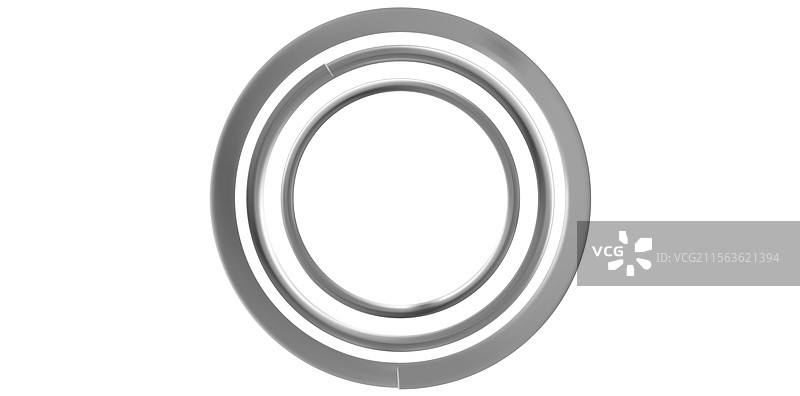 逼真的银色金属戒指图片素材