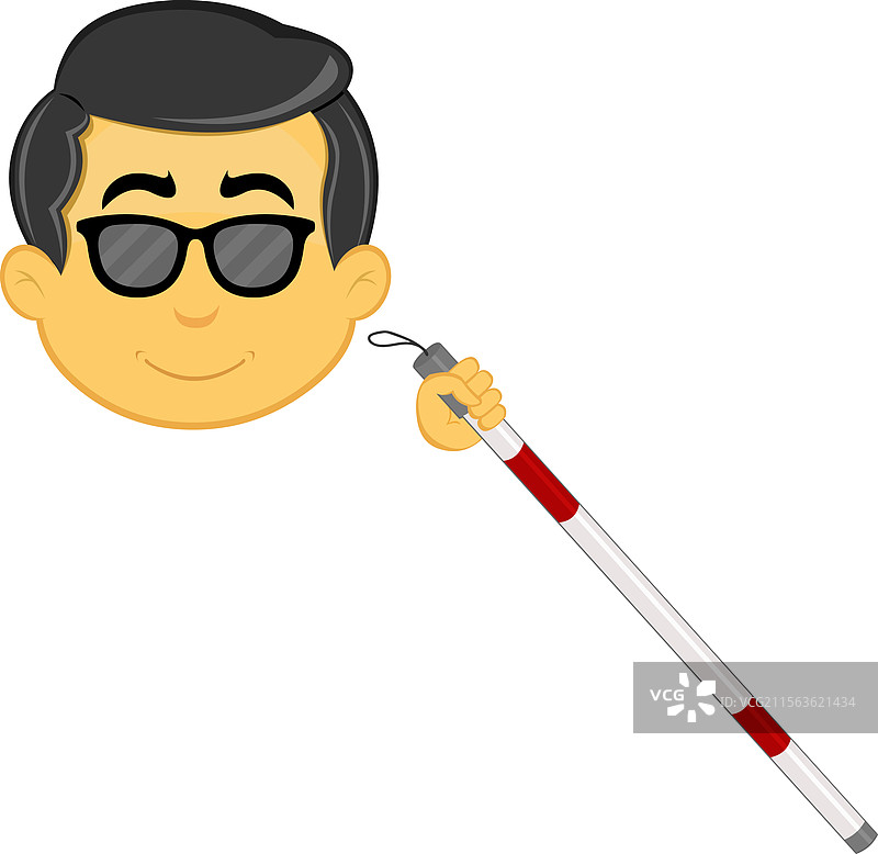 盲杖表情符号图片素材