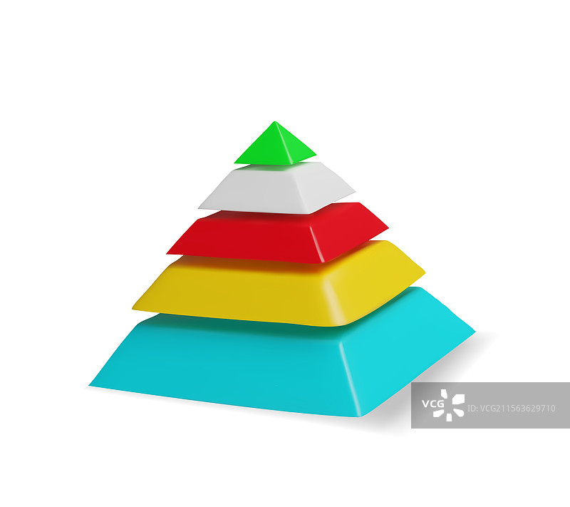 3D渲染金字塔图表图片素材