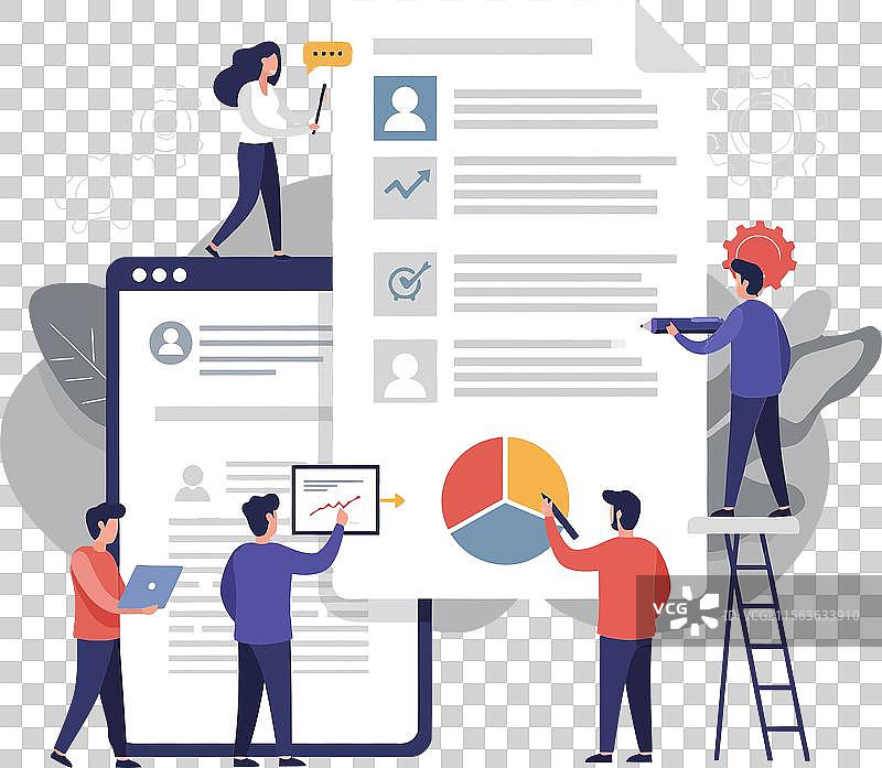 多元化个体的协作团队图片素材