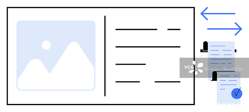 简化的信息交换可视化与图片素材