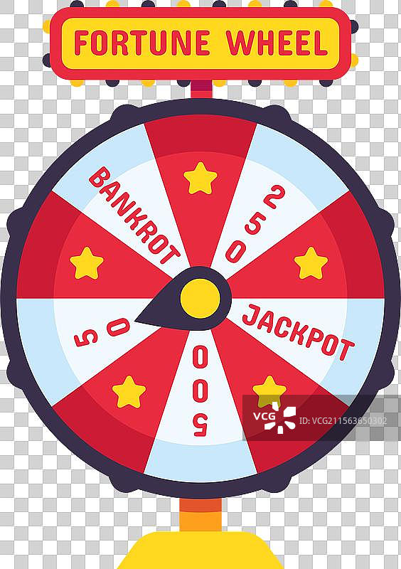 五彩缤纷的幸运轮快速旋转，提供机会图片素材