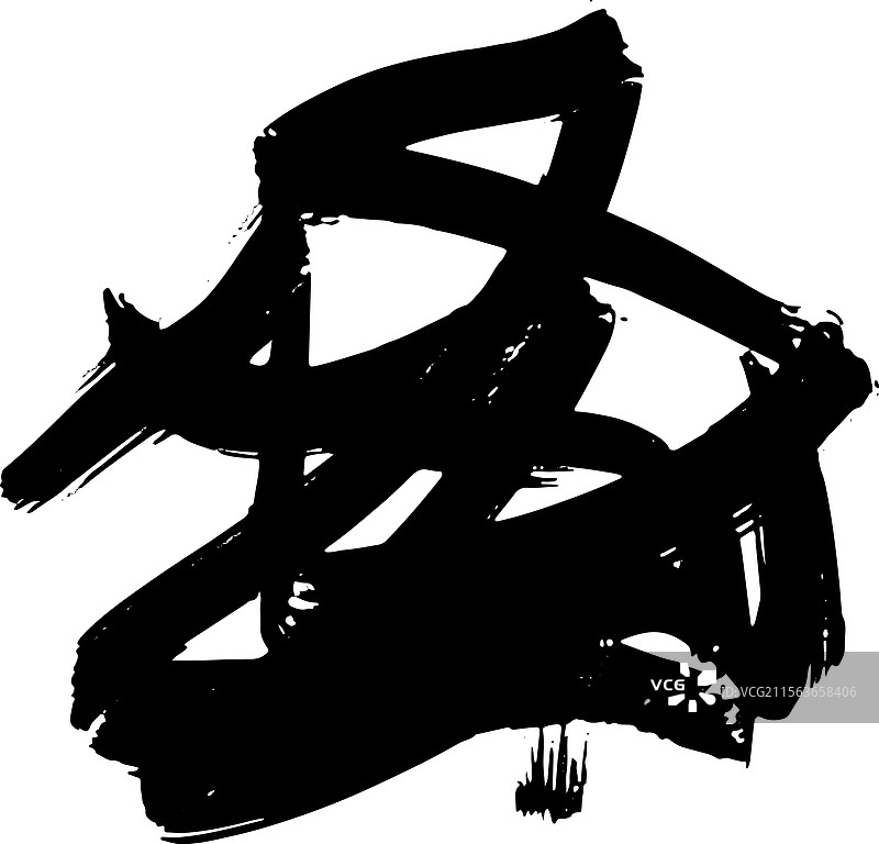 随机的自由手抽象画笔手绘图片素材