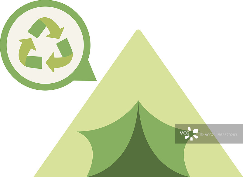 可持续旅游露营图标图片素材