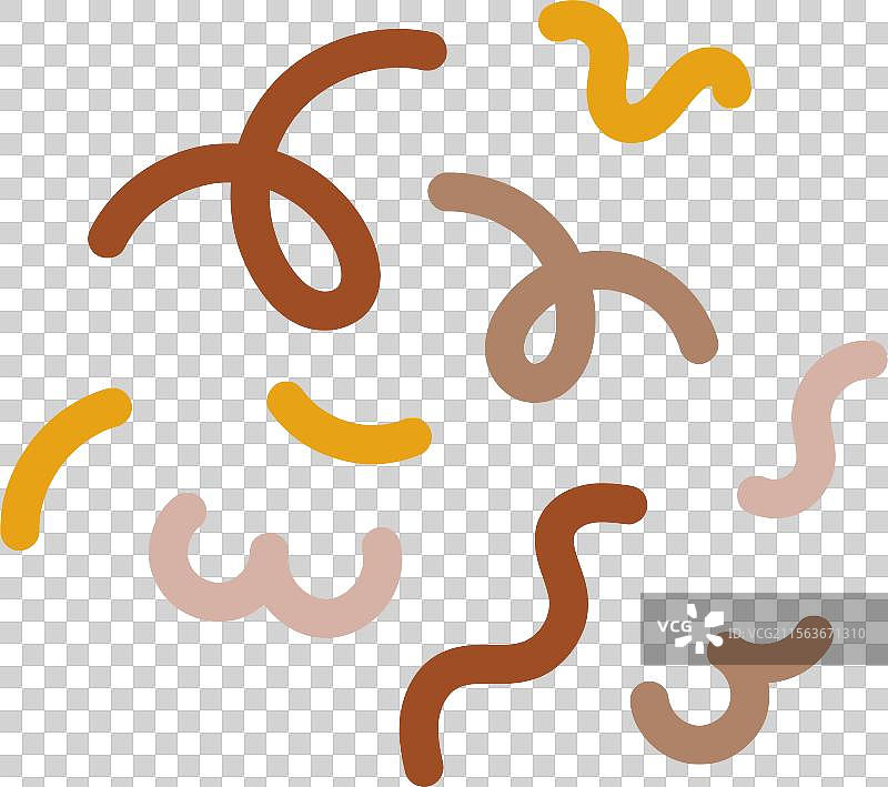 抽象形状涂鸦自由形式艺术运动图片素材