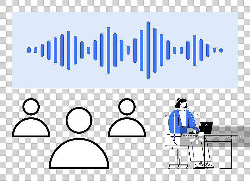 通过语音技术进行远程沟通图片素材