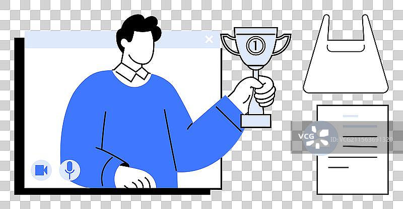 在线成就庆祝数字奖项图片素材