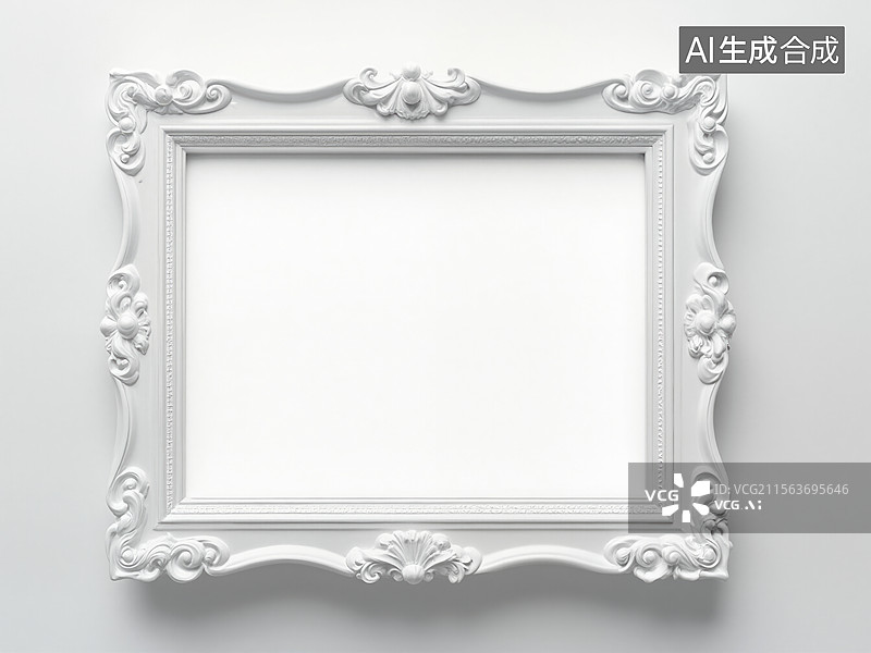 【AI数字艺术】空白画框艺术图片素材