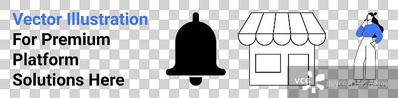 零售店面的通知警报图片素材