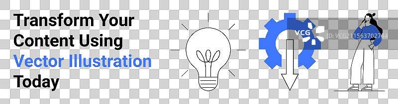 内容创作与灯泡创新图片素材