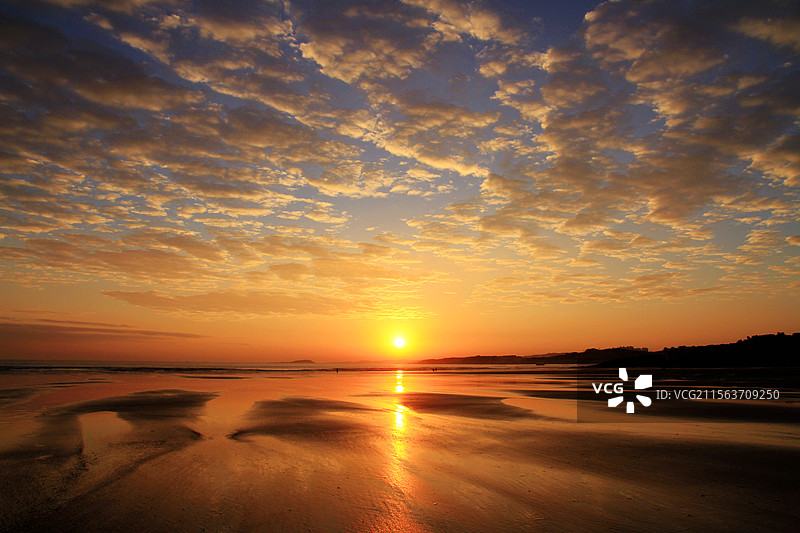 福建平潭岛海上日出图片素材