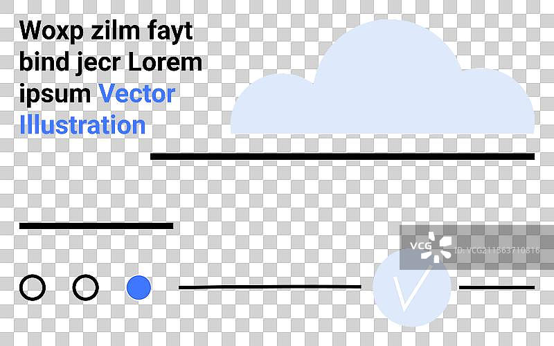 带有云文本的抽象视觉表现图片素材
