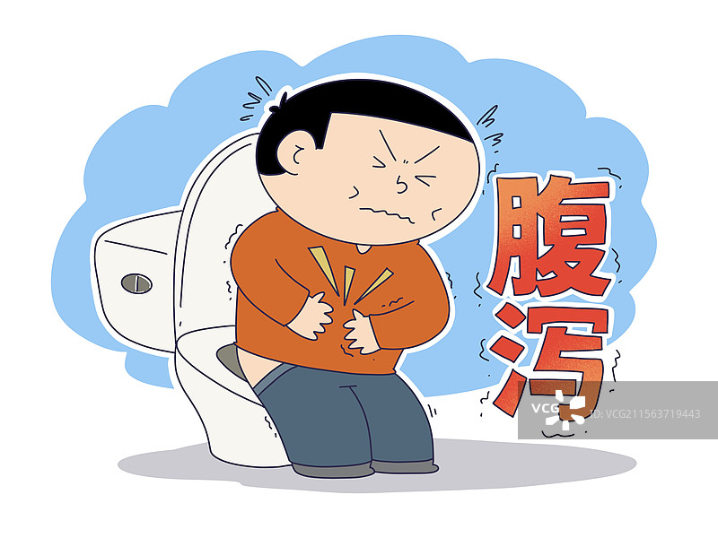 腹泻，胃癌，肠胃炎图片素材