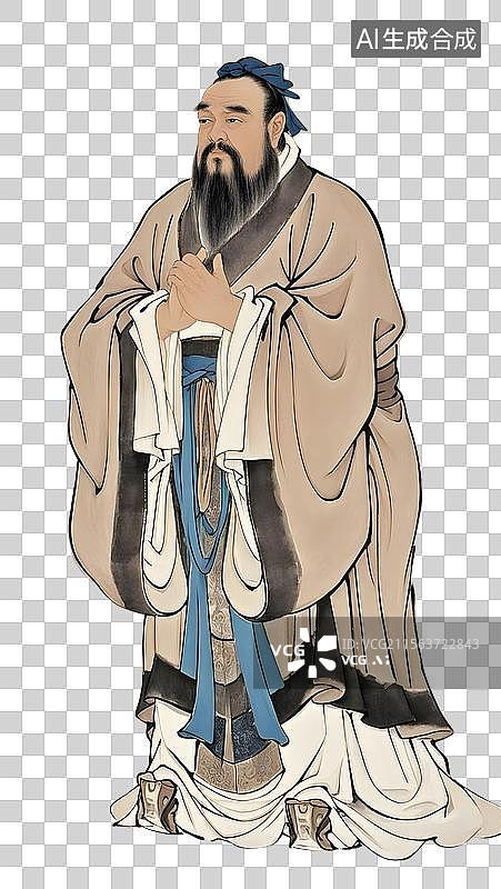 【AI数字艺术】历史人物画像元素图片素材