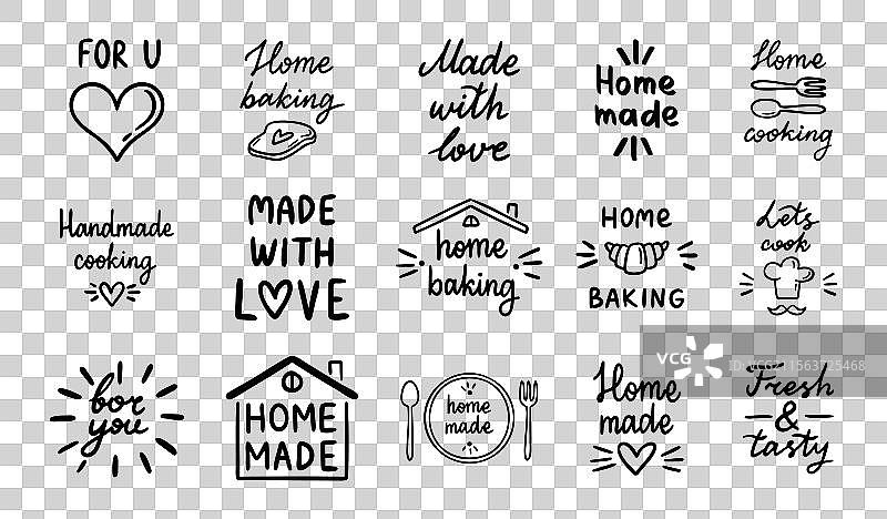 家常烹饪，家常烘焙，或用爱制作的老式美食图片素材