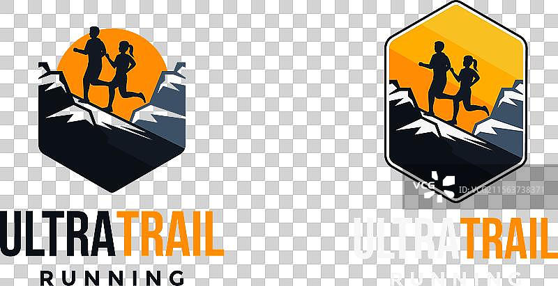 户外超长距离越野跑标志图片素材