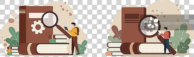 知识研究与学习过程图片素材