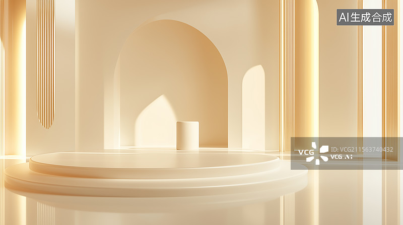 【AI数字艺术】未来感亮色工作室场景图片素材