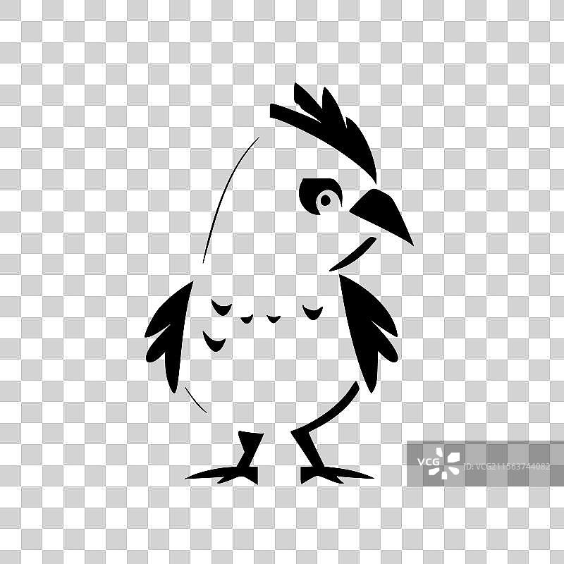 鸡 - 高质量标志 - 适合T恤使用图片素材